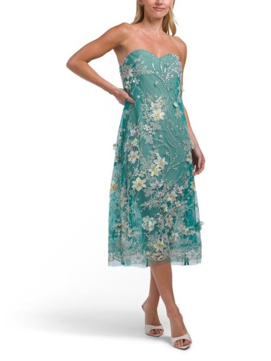 Helsi Dresses & Skirts - HELSI Strapless Embellished Midi Dress